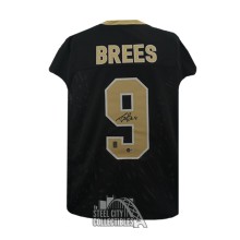 Drew Brees New Orleans Game Cut Custom Black Jersey BAS