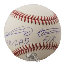 Vladimir Guerrero Jr Vladimir Guerrero Sr Autographed Bad Vlad El K INSC MLB Baseball - JSA