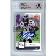 Champ Bailey 2006 Fleer Silver Autograph Card #30 BAS (Corner)