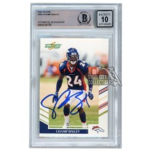 Champ Bailey 2007 Score Autograph Card #254 BAS 10