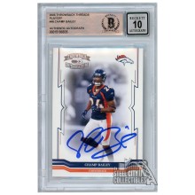 Champ Bailey 2005 Donruss Throwback Threads Playoff Autograph Card #46 BAS 10