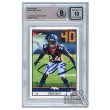 Champ Bailey 2005 Score Autograph Card #83 BAS 10