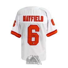 Baker Mayfield Autographed Tampa Bay Custom White Football Jersey - BAS