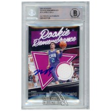 LaMelo Ball 2021-22 Panini Hoops Rookie Remembrance Jersey Autograph Card #14 BAS