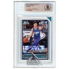 LaMelo Ball 2020-21 Panini Chronicles Threads Autograph Rookie Card #84 BAS