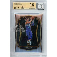 LaMelo Ball 2020-21 Panini Select Autograph Rookie Card #183 BGS 9.5 BAS 10