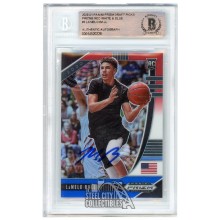 LaMelo Ball 2020-21 Panini Prizm Draft Picks Red White & Blue Autograph RC Card #3 BAS