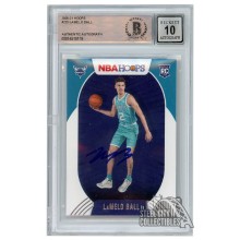 LaMelo Ball 2020-21 Panini Hoops Autograph Rookie Card #223 BAS 10