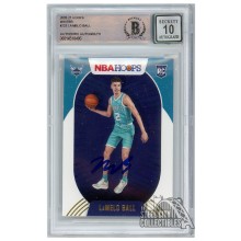 LaMelo Ball 2020-21 Panini Hoops Winter Autograph Rookie Card #223 BAS 10