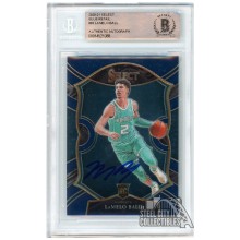 LaMelo Ball 2020-21 Panini Select Blue Retail Autograph Rookie Card #63 BAS