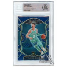 LaMelo Ball 2020-21 Panini Select Prizms Blue Autograph Rookie Card #63 BAS