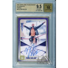 Finn Balor 2020 Topps Transcendent WWE Purple Autograph Card #A-FB 01/10 BGS 9.5
