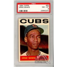 Ernie Banks 1964 Topps Card #55 PSA 8 NM-MT (370)