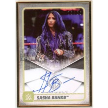 Sasha Banks 2020 Topps Transcendent WWE Autograph Card #A-SB /25