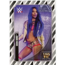 Sasha Banks 2020 Topps Transcendent WWE VIP Party Black White Card #40 1/1
