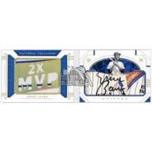 Ernie Banks 2021 National Treasures Game-Used Jersey Cut Auto Booklet 2/5