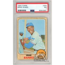 Ernie Banks 1968 Topps Card #355 PSA 7 NM