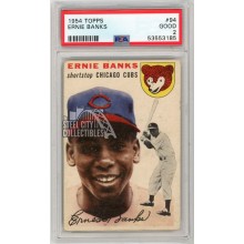 Ernie Banks 1954 Topps Baseball Rookie Card #94 PSA 2