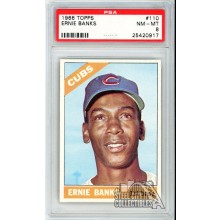 Ernie Banks 1966 Topps Card #110 PSA 8 NM-MT