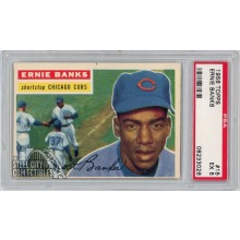 Ernie Banks 1956 Topps Card #15 PSA 5 EX