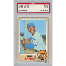 Ernie Banks 1968 Topps Card #355 PSA 7 NM (528)