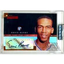 Ernie Banks 2005 Topps Pristine Rare Personal Endorsements Auto Card #PER-EB 2/3