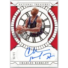 Charles Barkley 2021-22 Panini National Treasures Timeless Talents Autograph Card #TTS-CBA 13/25