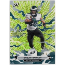 Saquon Barkley 2025 Topps Resurgence Lime Green Static Card #80 14/15