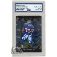 Saquon Barkley 2018 Panini Select Concourse Level Rookie Autograph 2018 NFL ROY Card #17 PSA/DNA