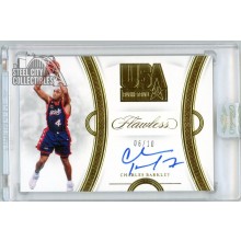 Charles Barkley 2019-20 Panini Flawless USA Gold Autograph Card #USA-CB 6/10