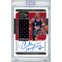 Charles Barkley 2021-22 Panini One & One Jersey Autograph Card #JA-CBK 16/25