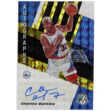 Charles Barkley 2019-20 Panini Mosaic Black Gold Auto 6/8