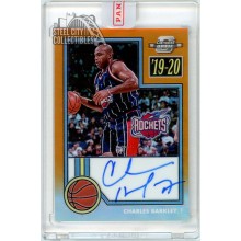 Charles Barkley 2019-20 Panini Contenders Optic 1982 Orange Autograph Card #82-CBK 2/15