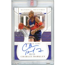 Charles Barkley 2020-21 Panini National Treasures Autograph Card #S-CHB 3/15