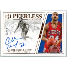 Charles Barkley 2019-20 Panini National Treasures Peerless Autograph Card #PS-CBK 5/25