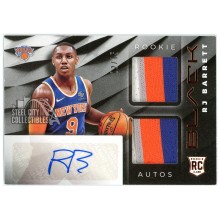 RJ Barrett 2019-20 Panini Black Rookie Patch Autograph #RM-RJ 12/15