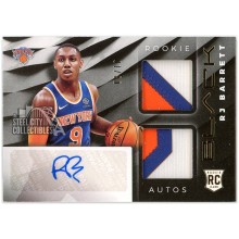 RJ Barrett 2019-20 Panini Black Rookie Patch Autograph #RM-RJ 8/10