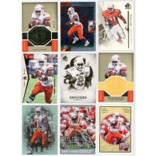 Barry Sanders Assorted Collegiate Football 223 Card Lot