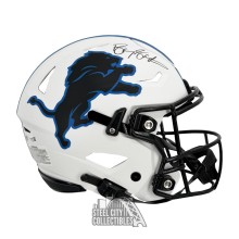 Barry Sanders Autographed Lions Flex Lunar Eclipse Authentic Full-Size Football Helmet - JSA