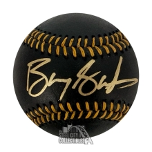 Barry Sanders Autographed Official Black MLB Baseball - JSA