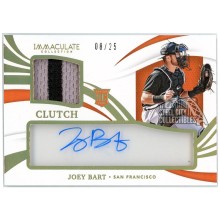 Joey Bart 2021 Panini Immaculate Clutch Rookie Patch Autograph Card #CCR-JB 8/25