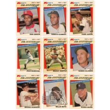 1987 Topps Kmart Baseball 25th Anniversary Stars Of The Decades 33 Card Set W/O Box