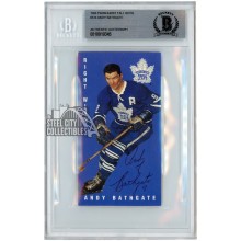 Andy Bathgate 1994-95 Parkhurst Tall Boys Autograph Card #124 BAS