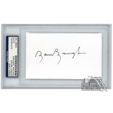 Sammy Baugh Autographed Index Card PSA/DNA