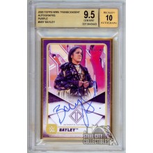 Bayley 2020 Topps Transcendent WWE Purple Autograph Card #A-BY 08/10 BGS 9.5