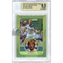 Boris Becker 2020 Topps Transcendent Tennis VIP Green Card #17 13/20 BGS 9.5