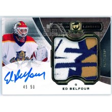 Ed Belfour 2014-15 Upper Deck The Cup Limited Logos Patch Autograph Card 45/50