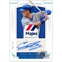 Cody Bellinger 2018 Panini National Treasures Game-Used Tag Patch Autograph Card #MST-CB 1/1