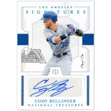 Cody Bellinger 2019 Panini National Treasures Platinum Blue Autograph Card #S-CB 1/1