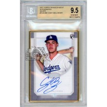 Cody Bellinger 2017 Topps Transcendent Rookie Autograph Card #TCA-CBE 1/15 BGS 9.5